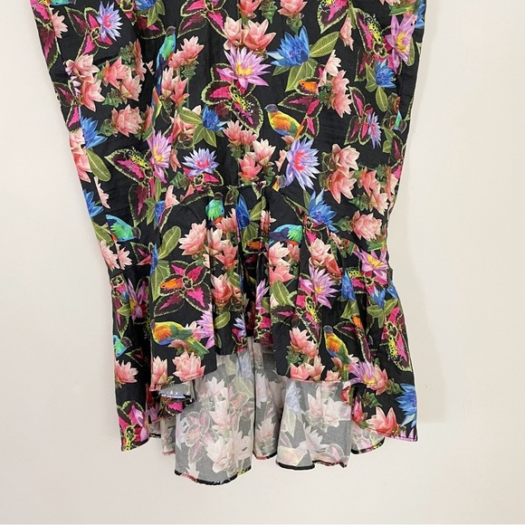 Nicole Miller X Artelier Lamanca Jungle Dress Whimsical Floral - Picture 8 of 16
